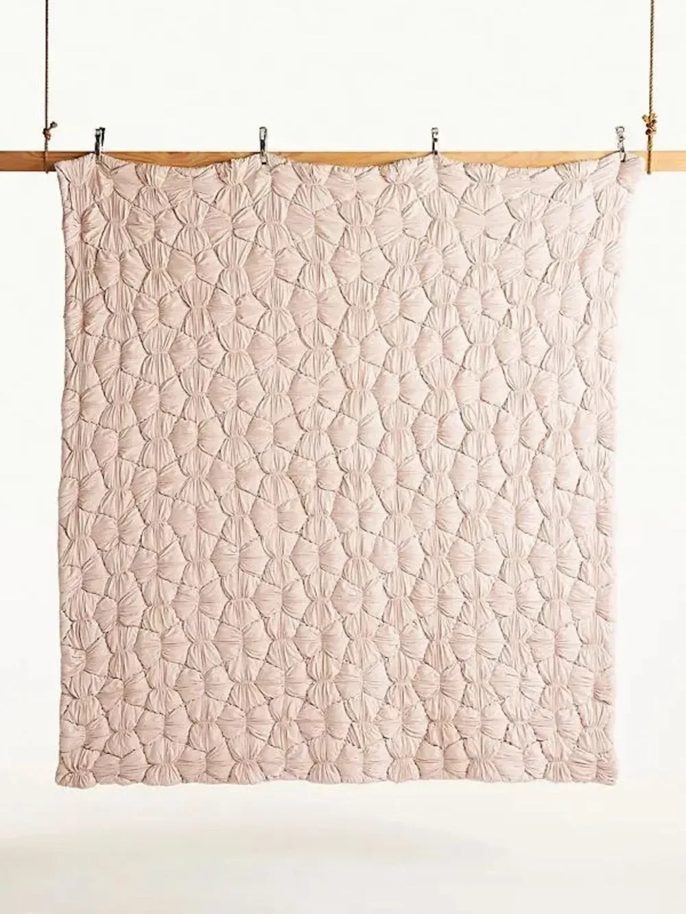 New Anthropologie Constance Cotton Jersey Cloud Quilt Size King
